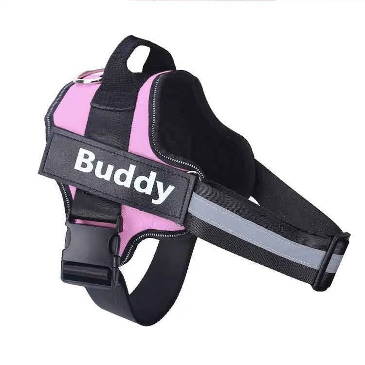 Personalized No-Pull Reflective Dog Harness – Breathable Vest for Walking & Training