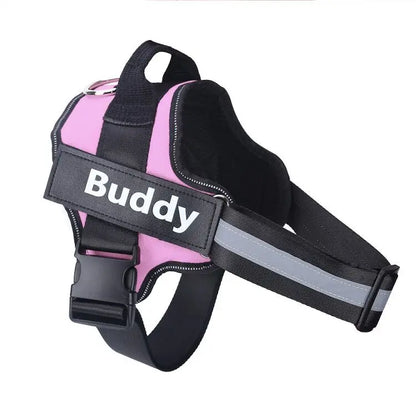 Personalized No-Pull Reflective Dog Harness – Breathable Vest for Walking & Training