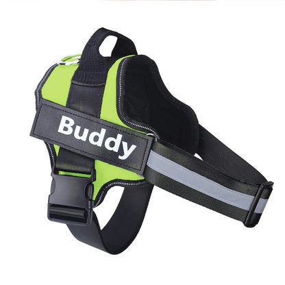 Personalized No-Pull Reflective Dog Harness – Breathable Vest for Walking & Training