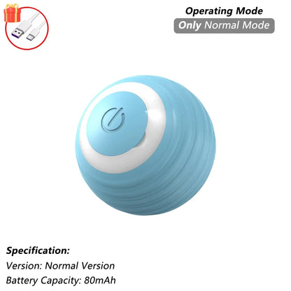 Smart Rolling Cat Toy – Rechargeable Interactive Ball with Tail