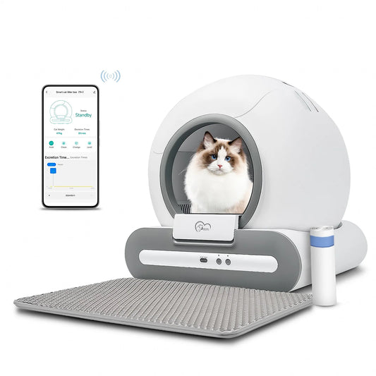 DOEL Smart Self-Cleaning Litter Box – App Controlled for Large Cats