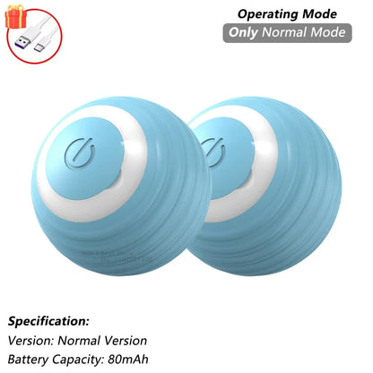 Smart Rolling Cat Toy – Rechargeable Interactive Ball with Tail
