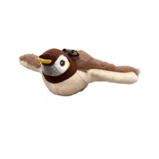 Rechargeable Flapping Bird Cat Toy – Interactive Plush with Catnip & Sound