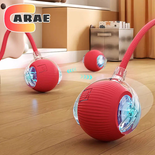 Smart Rolling Cat Toy – Rechargeable Interactive Ball with Tail